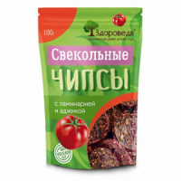 Свекольные чипсы с ламинарией и аджикой