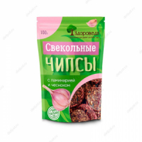 Свекольные чипсы с ламинарией и чесноком